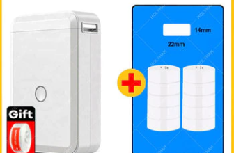 מדפסת מדבקות תוויות אלחוטית Buetooth ללא דיו עם תמיכה בעברית Niimbot D110